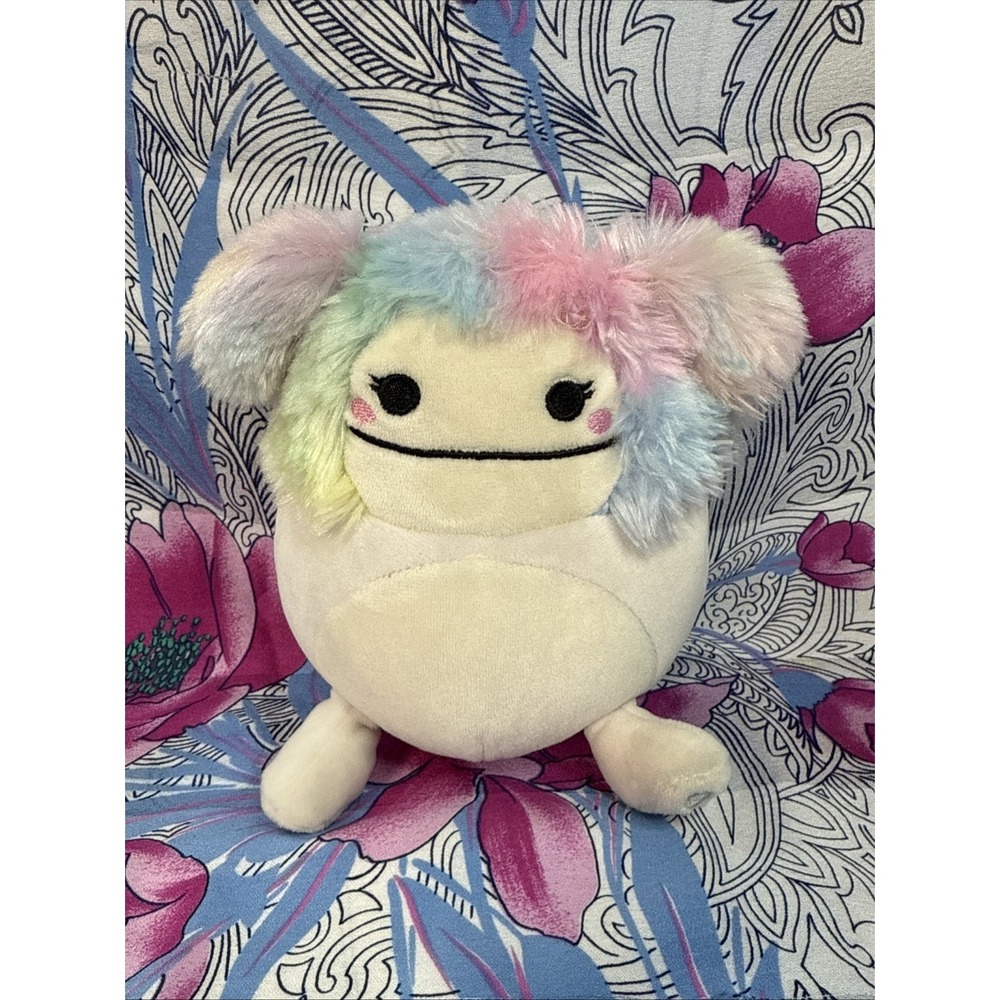 Squishmallows Zaylee Bigfoot 6" Plush Kellytoy Pink Rainbow